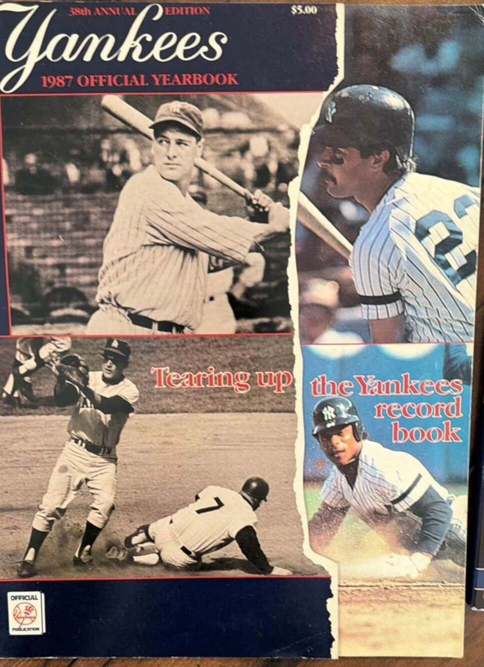 1987 New York Yankees 38th Annual Official Yearbook